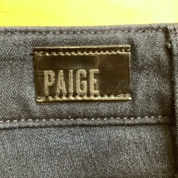 PAIGE Hoxton Dark Mid Rise Straight Jeans Size 27 - Picture 10 of 12
